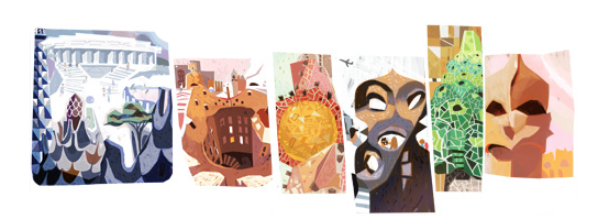 Antonio Gaudi's Google Doodle